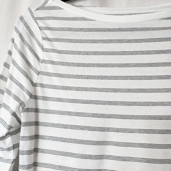 A New Day * Black & White Stripe 3/4 Sleeve Top* NWT * Multiple Sizes * - Picture 5 of 9